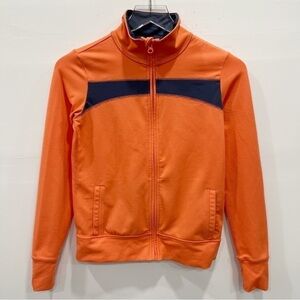 Zella Girl Orange Full Xip Athleisure Jacket Large 14